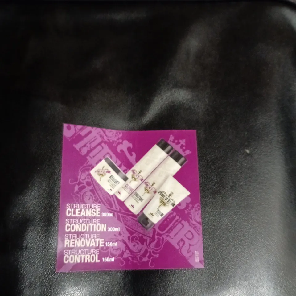 STRUCTURE HAIR CARE SET: CLEANSE, CONDITION, RENOVATE & CONTROL (4 X BOTTLES) + ZIP POUCH