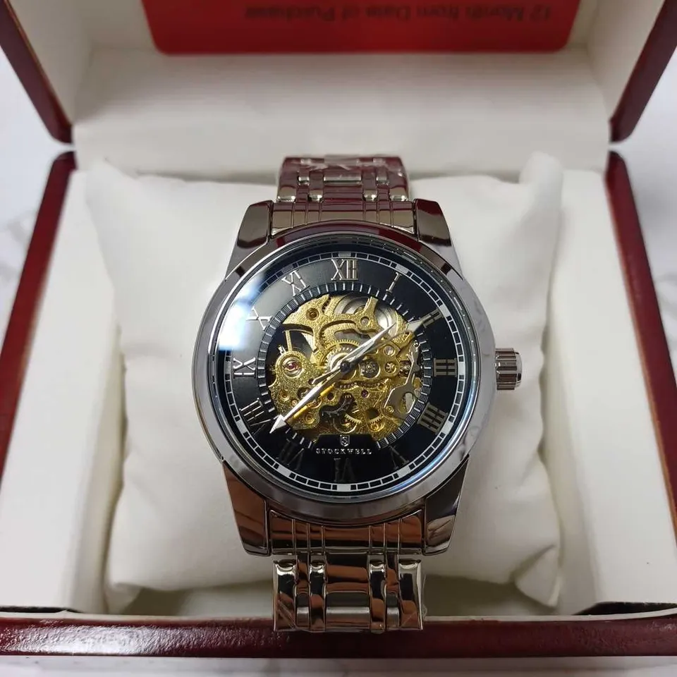 STOCKWELL SKELETON DIAL BRACELET STRAP WRISTWATCH