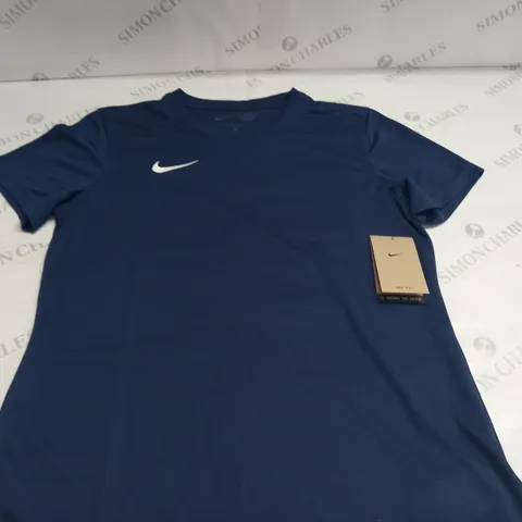 NIKE WOMENS NAVY T-SHIRT - L