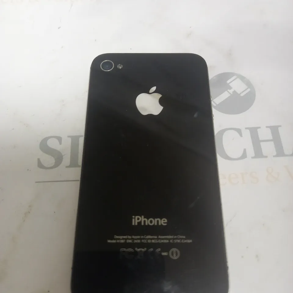 APPLE IPHONE BLACK MODEL A1387