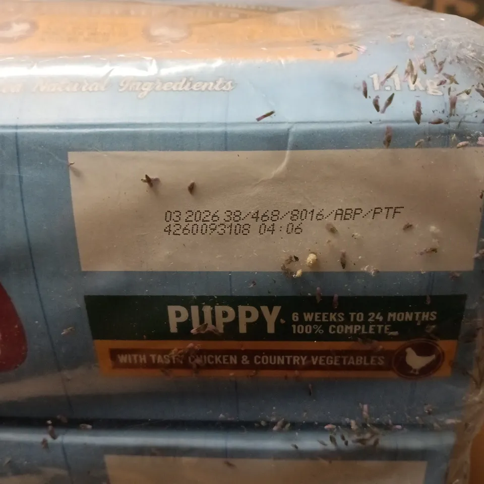 5 X 1.1KG PURINA BAKERS SUPERFOODS PUPPY FOOD WITH CHICKEN AND VEGETABLES (6 WEEKS TO 24 MONTHS)