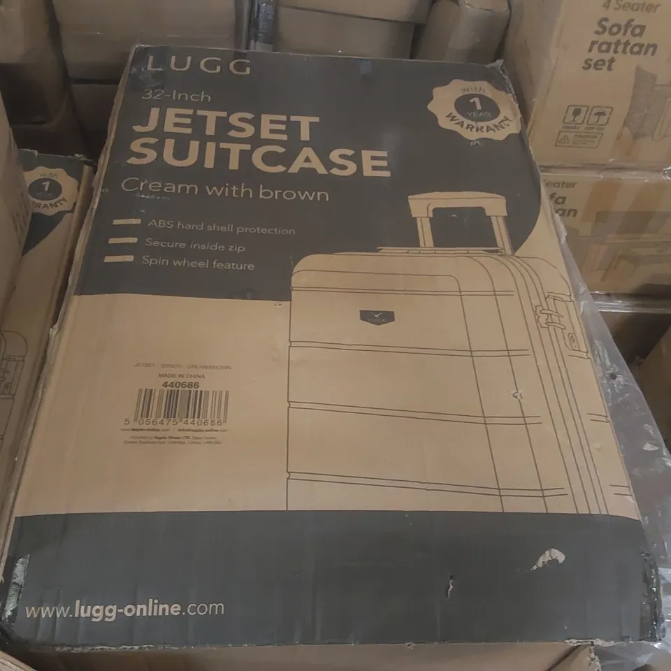 BOXED LUGG TRAVEL SUITCASE