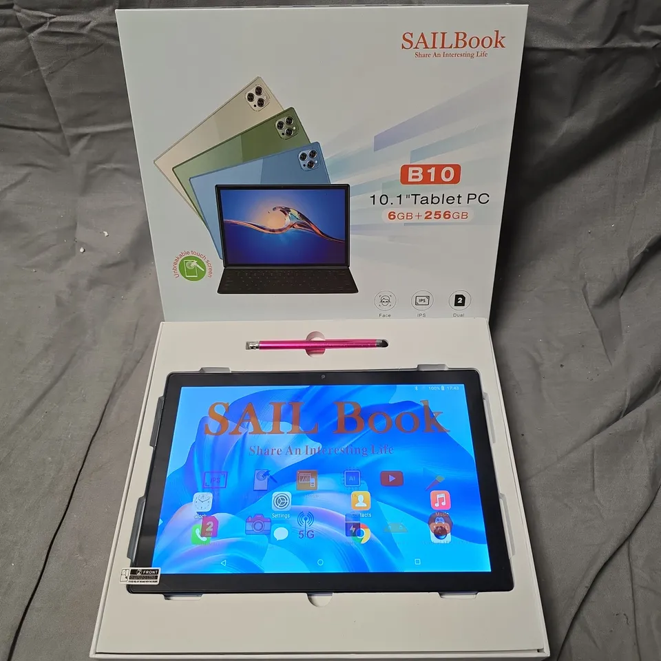 SAILBOOK B10 10.1" TABLET PC – 6GB RAM, 256GB STORAGE
