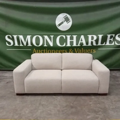 CORTES 3 SEATER FABRIC SOFA - NATURAL