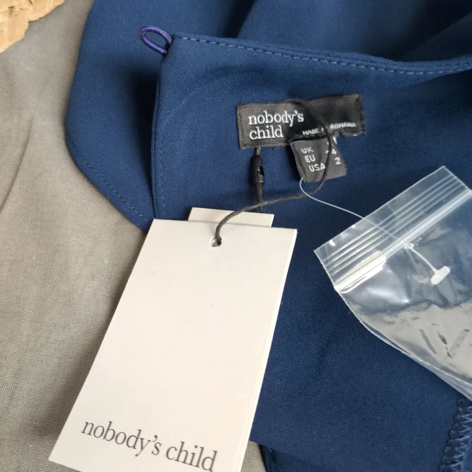 NOBODY'S CHILD LADIES NAOMI MIDI DRESS BLUE SIZE 6