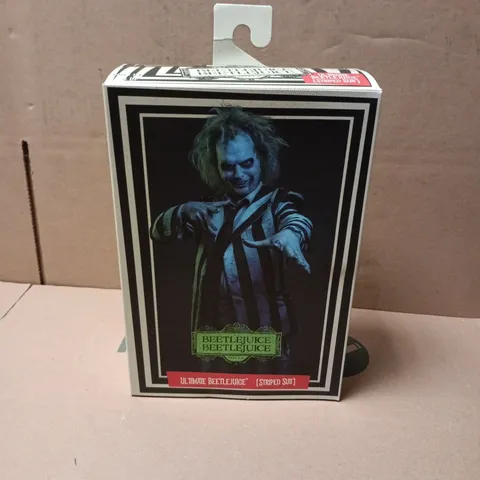 BOXED BEETLEJUICE 7 INCH ULTIMATE ACTION FIGURE - BEETLEJUICE (STRIPED SUIT)