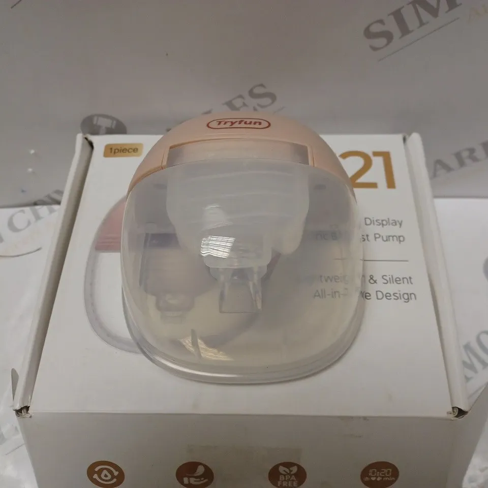 BOXED TRYFUN LCD DISPLAY ELECTRIC BREAST PUMP S21