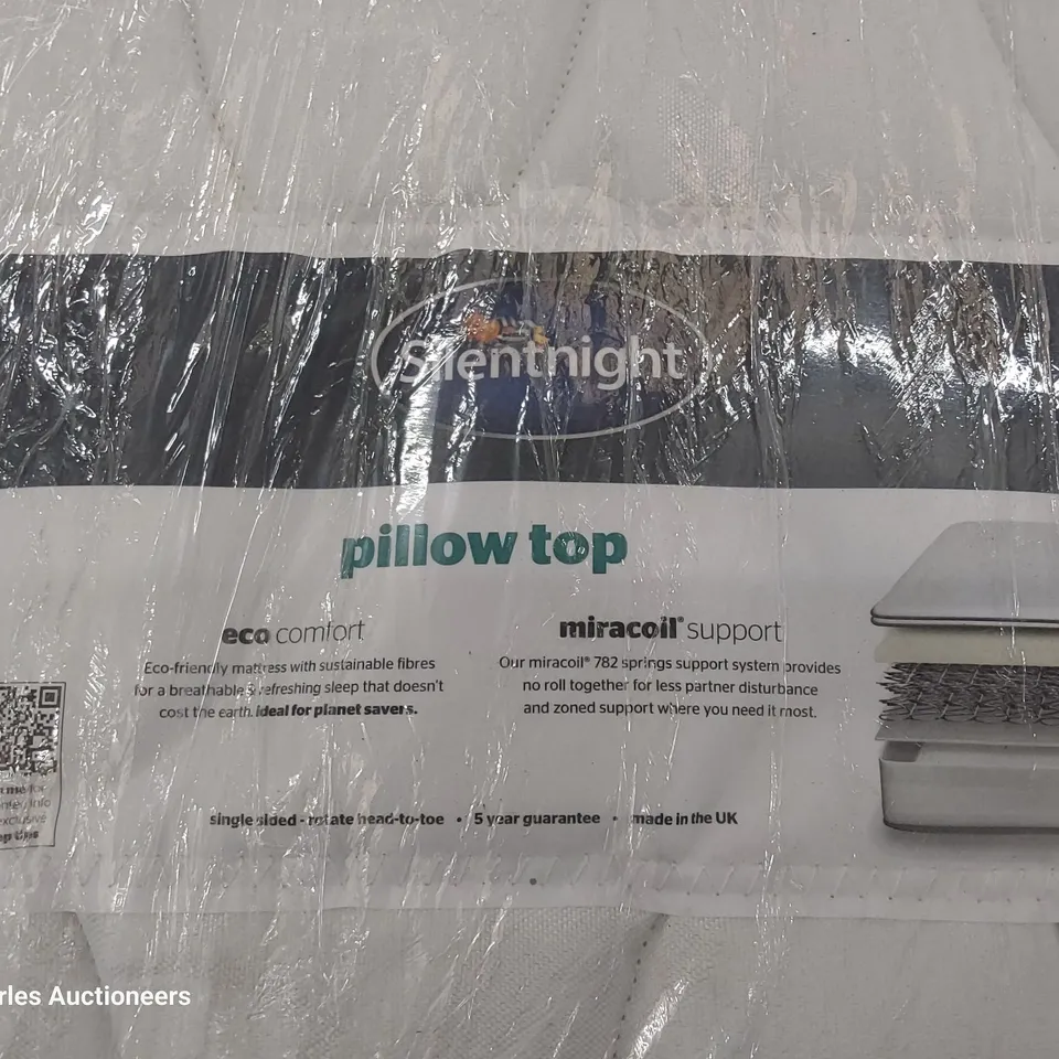 QUALITY SILENTNIGHT 4'6" DOUBLE PILLOWTOP MATTRESS