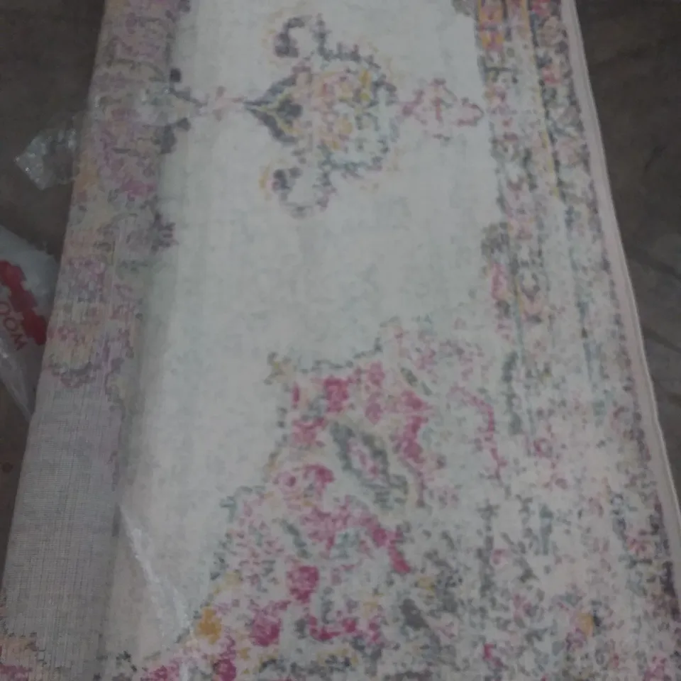 BEIGE/PINK RUG 8'X10'