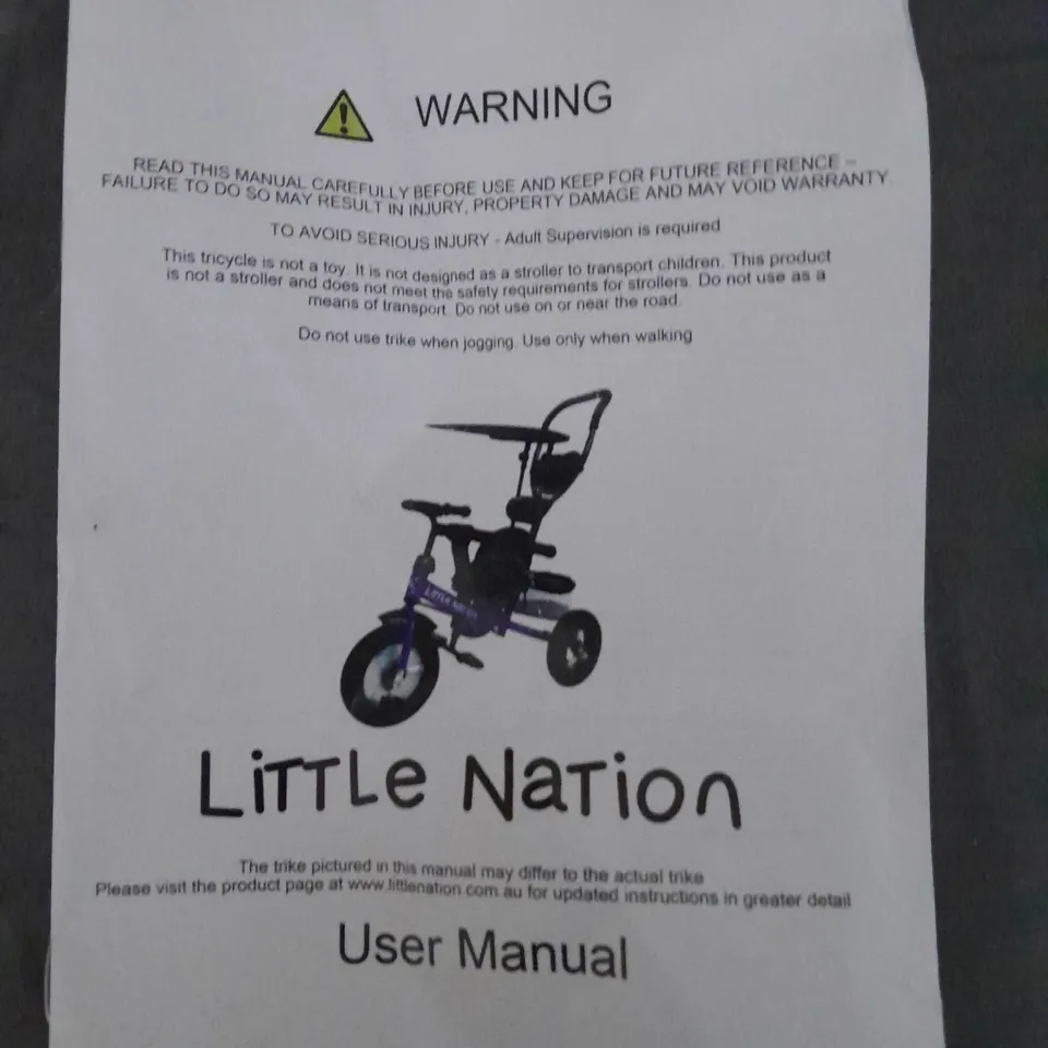 LITTLE NATION TODDLER TRIKE