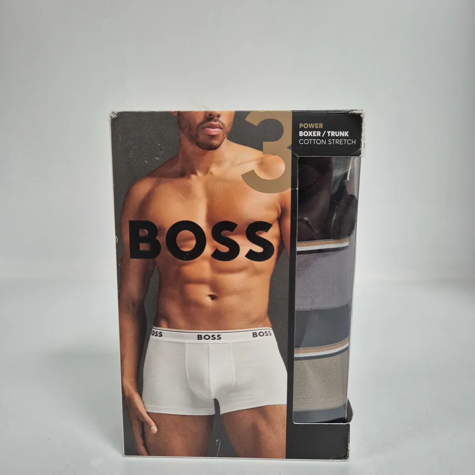 BOSS POWER BOXER/TRUNK COTTON STRETCH MEN'S UNDERWEAR – BOXED SIZE M