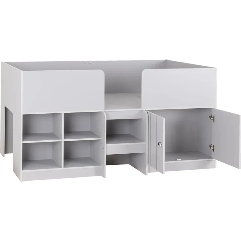 BOXED HYLTON SINGLE MATE'S & CAPTAIN BED - DOVE GREY (3 BOXES)