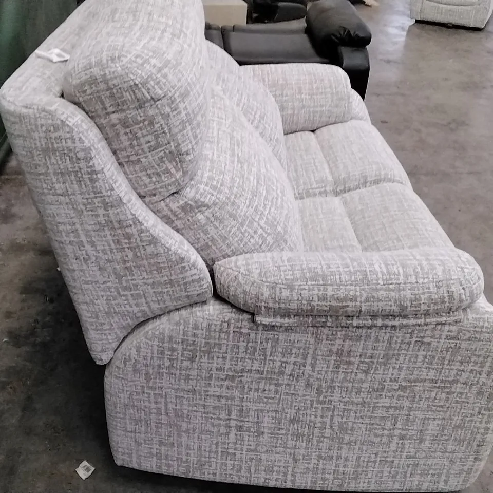 QUALITY BRITISH DESIGNER G PLAN MANUFACTURED KINGSBURY 2 SEATER SOFA - SHORE OATMEAL FABRIC 