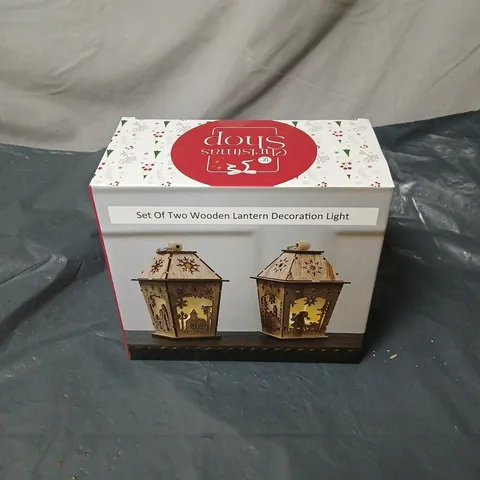 BOX OF APPROXIMATELY 15 CHRISTMAS LANTERN DECORATIONS