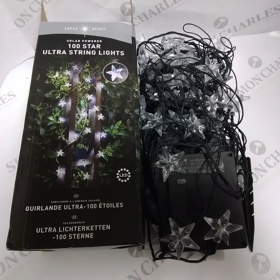 SUPER BRIGHT SOLAR 100 STAR ULTRA STRING LIGHTS RRP £29.99