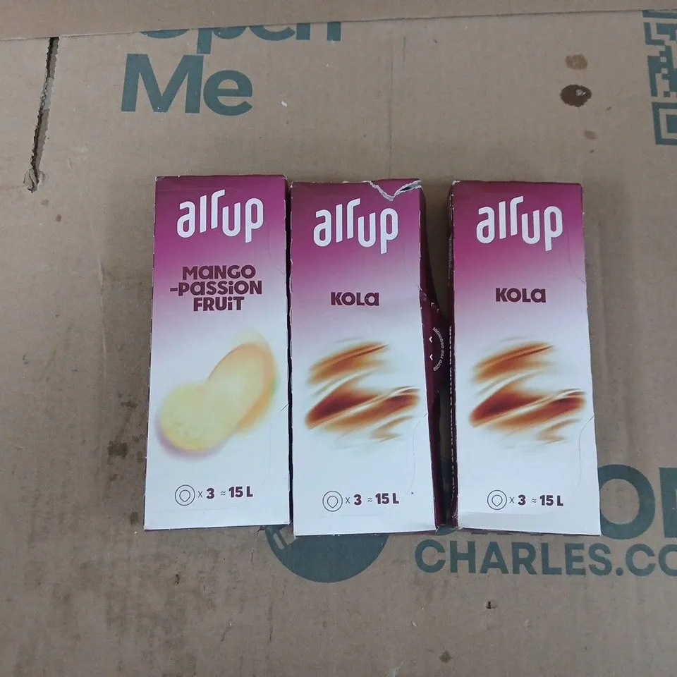 AIRUP MANGO PASSION FRUIT & COLA BEVERAGE MIX – 3 X 15L CARTONS (3 PACKS)
