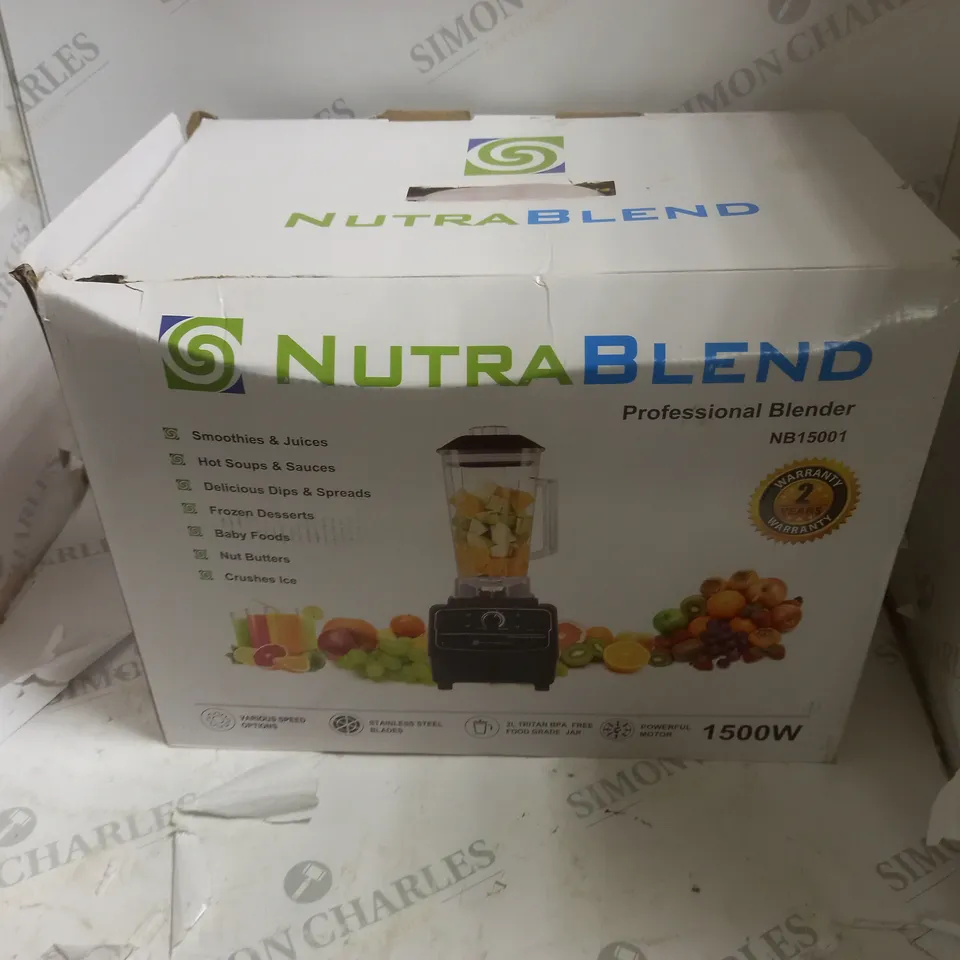 BOXED NUTRABLEND NB15001 PROFESSIONAL BLENDER - GREY