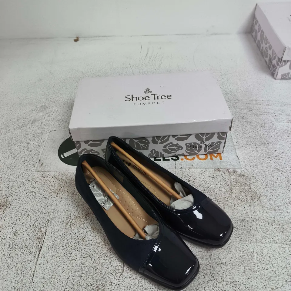 SHOE TREE COMFORT DIANA NAVY WOMEN'S SHOES – UK SIZE 4