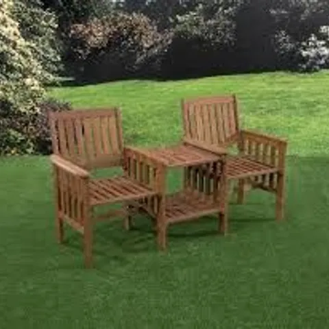 BOXED BUCKINGHAM WOODEN COMPANION BENCH (1 BOX)