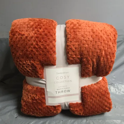SLEEPDOWN COSY COLLECTION -WAFFLE FLEECE THROW