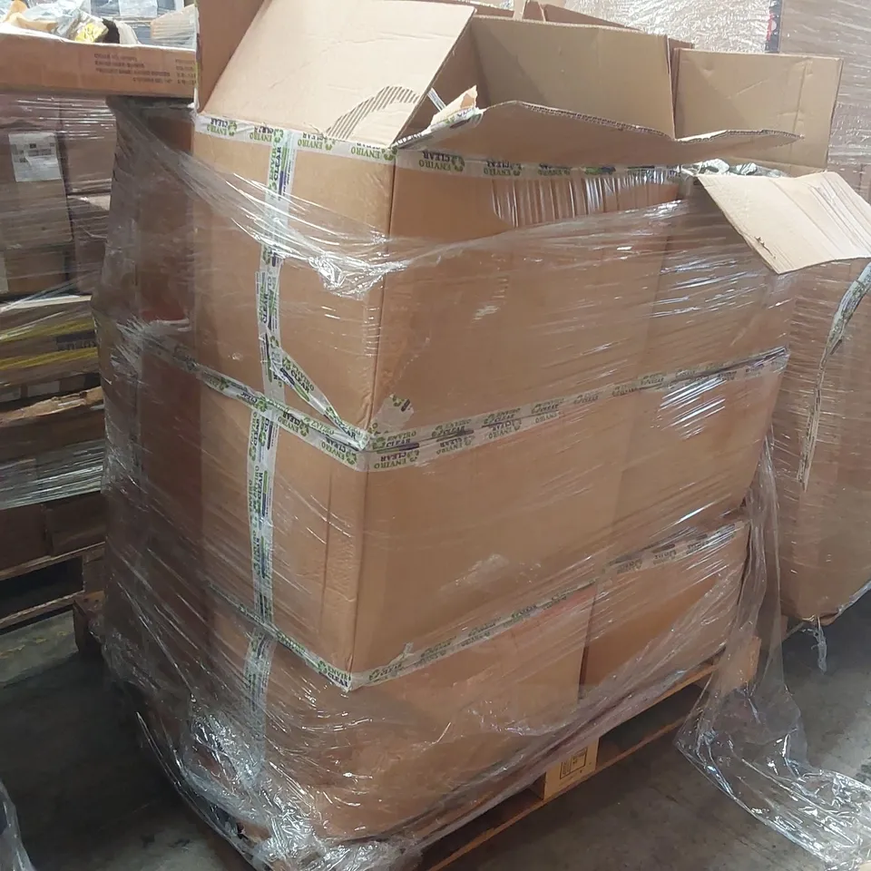 PALLET CONTAINING A VERY LARGE QUANTITY OF CYRAEON 2 IN 1 KITCHEN UTENSILS AND 1 BOX OF BED PARTS ECT