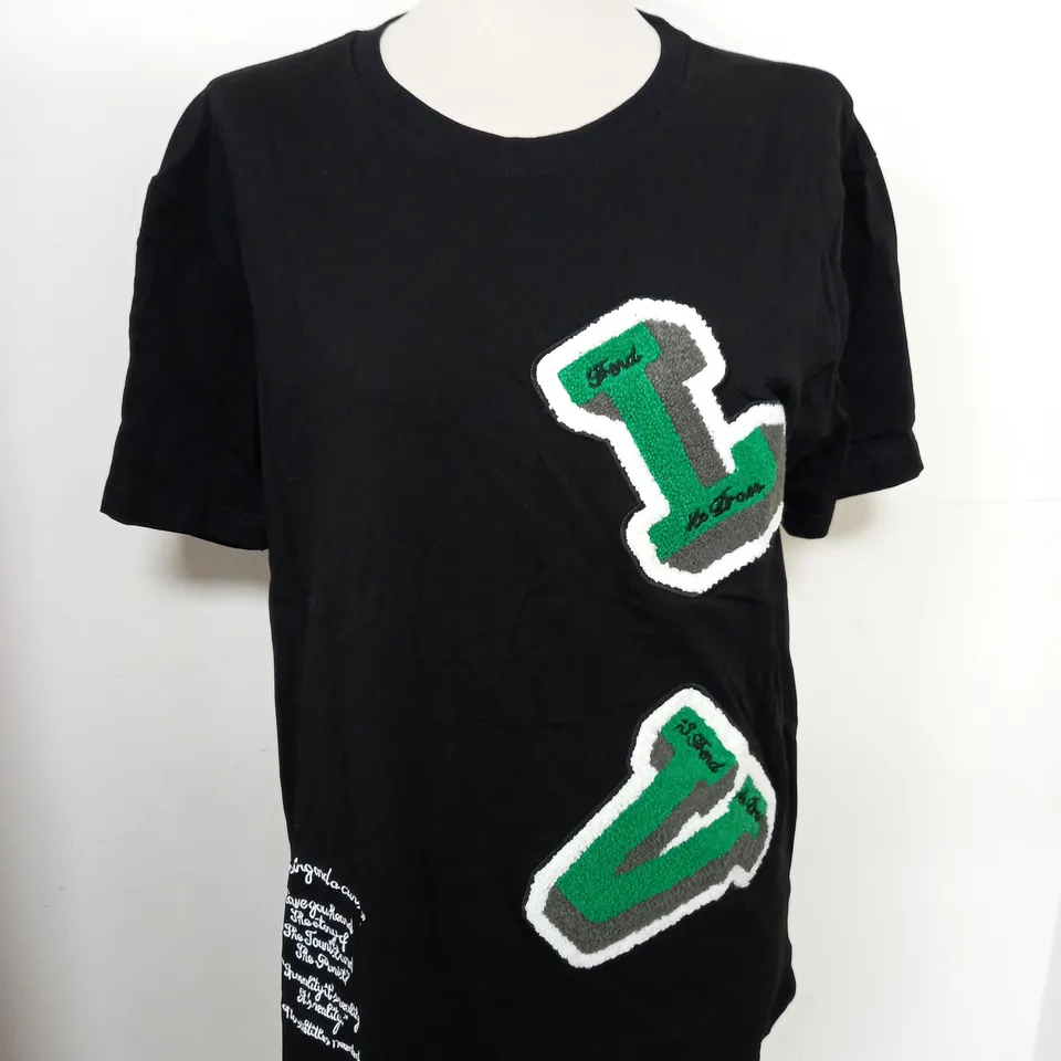 LOUIS VUITTON GRAPHIC T-SHIRT IN BLACK SIZE UNSPECIFIED