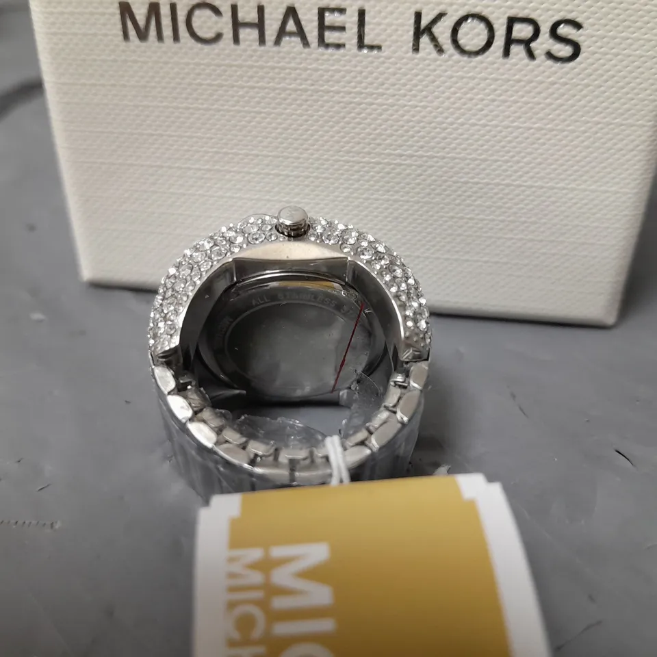 MICHAEL KORS RYLEE TWO-HAND STAINLESS STEEL WATCH RING