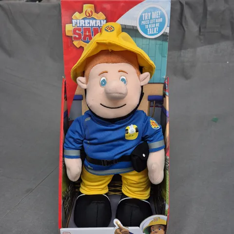 FIREMAN SAM TALKING PLUSH TEDDY