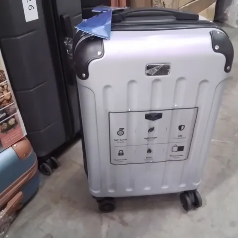 SMALL SUITCASE SILVER & BLACK