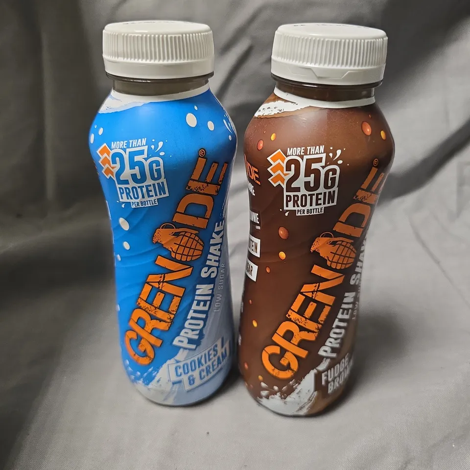 8 X ASSORTED GRENADE PROTEIN SHAKES - 8 X 330ML 