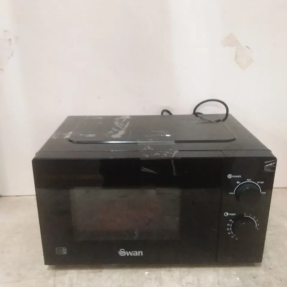 SWAN 20L 700W MANUAL MICROWAVE - BLACK  RRP £54