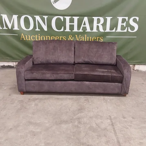 QUALITY DESIGNER APPLEY 3 SEATER SOFA - VELOUR PETAL