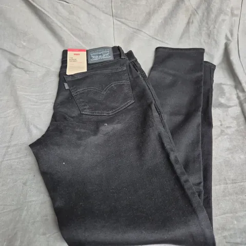 LEVI'S 710 SUPER SKINNY JEANS IN BLACK SIZE 30X30