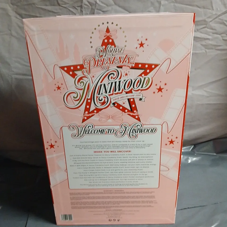 PLOUISE PRESENTS MINIWOOD WHERE DREAMS COME TRUE MINI MUA VANITY STATION. BOXED, SEALED