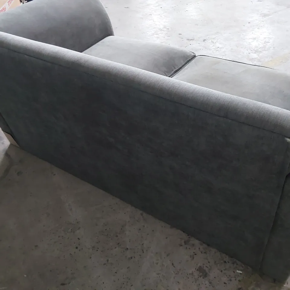 DESIGNER TWO SEATER SOFA GREY FABRIC 