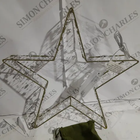 SARA DAVIES PRE-LIT BEADED STAR