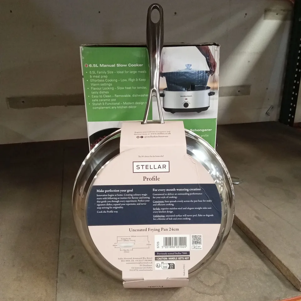 STELLAR UNCOATED FRYING PAN 24cm