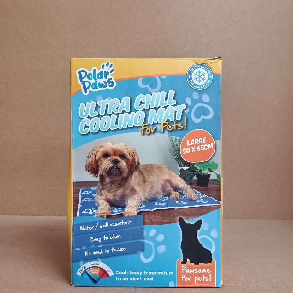 POLAR PAWS ULTRA CHILL COOLING MAT FOR PETS – LARGE (50 X 65 CM)