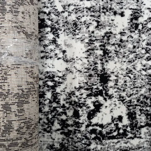 A2Z SANTORINI VINTAGE STYLE RUNNER RUG BLACK 60 X 230CM