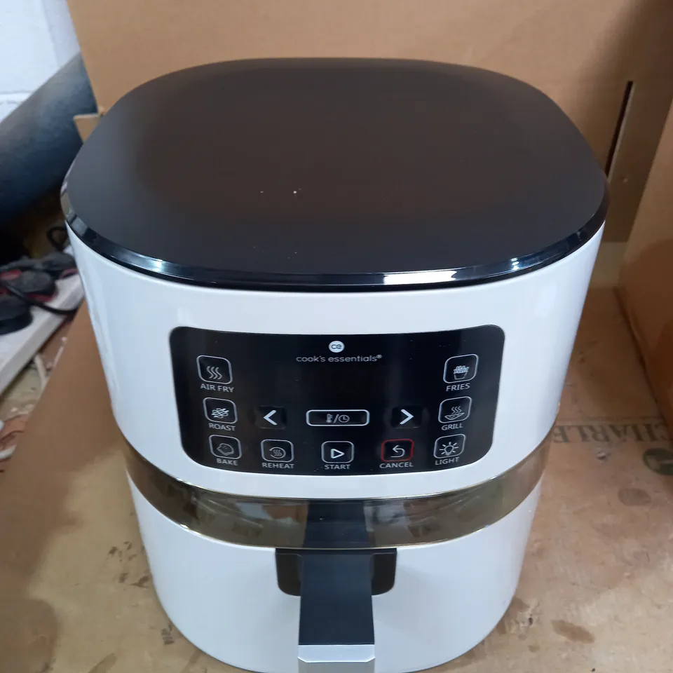 COOK'S ESSENTIALS 4.0L AIR FRYER WITH DIGITAL TOUCHSCREEN & VIEWING SCREEN - COOL GREY