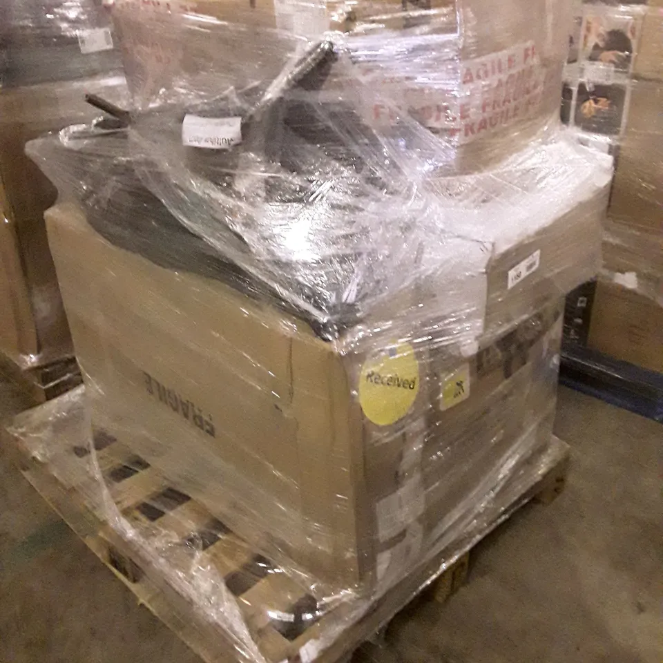 PALLET OF APPROXIMATELY 5 UNPROCESSED RAW RETURN HOUSEHOLD AND ELECTRICAL GOODS TO INCLUDE;