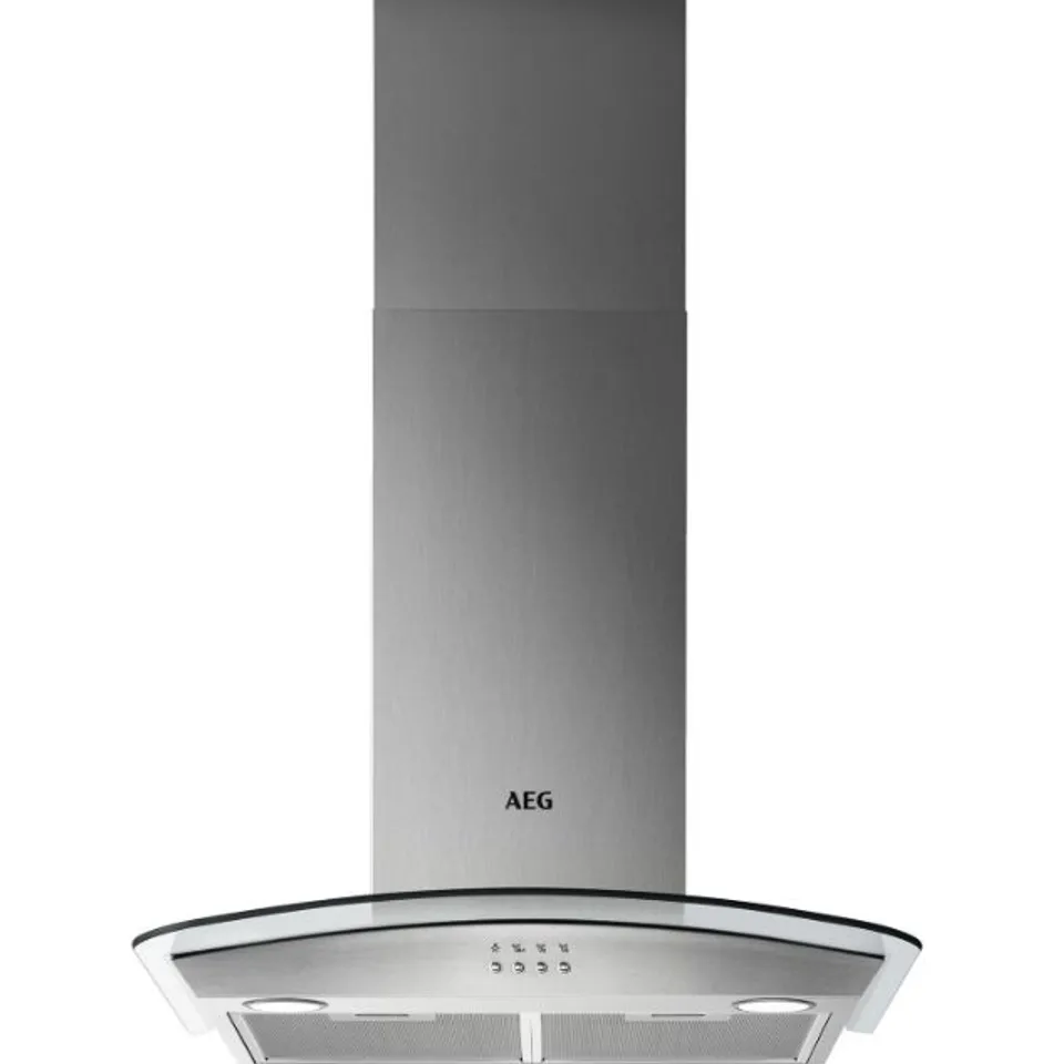 AEG BUILT-IN 60CM CURVED GLASS HOOD DTB3653M STAINLESS STEEL