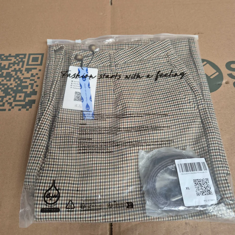 CIDER CHECKERED TROUSERS - SIZE XL