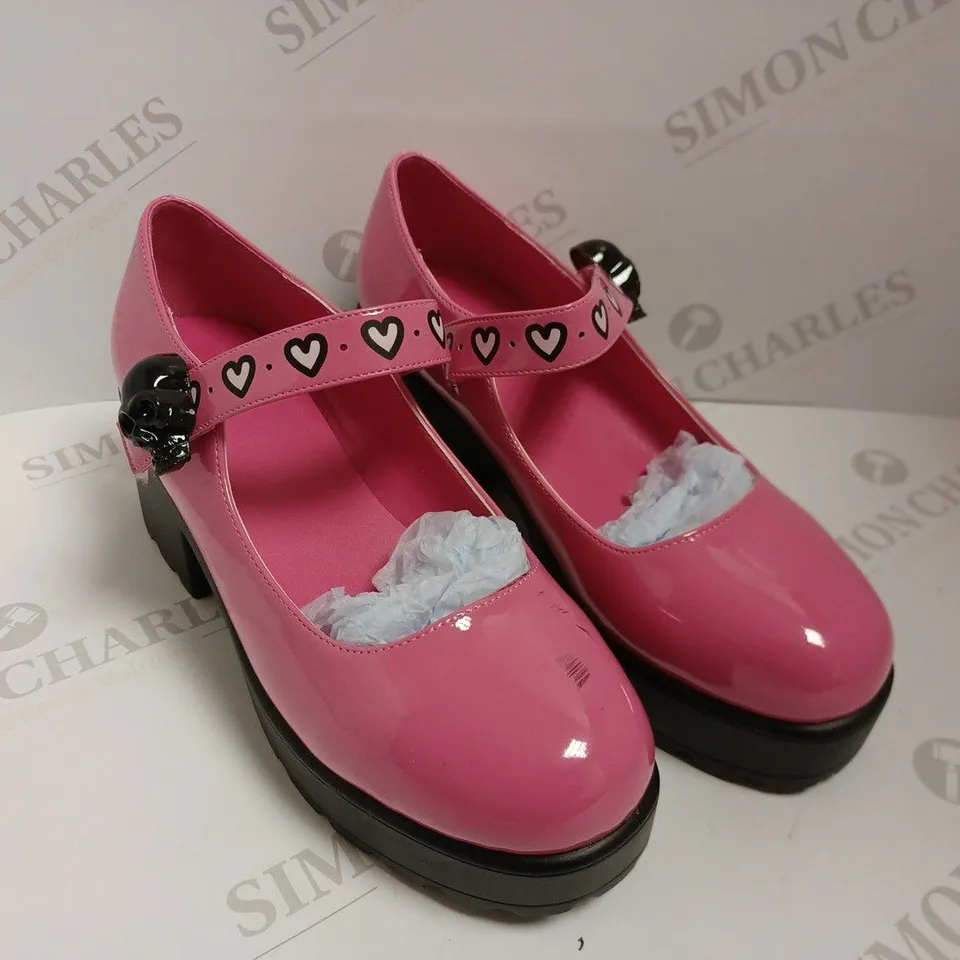 KOI VEGAN YAMI MARY JANES 'SHINJI SKULL EDITION' - SIZE 6