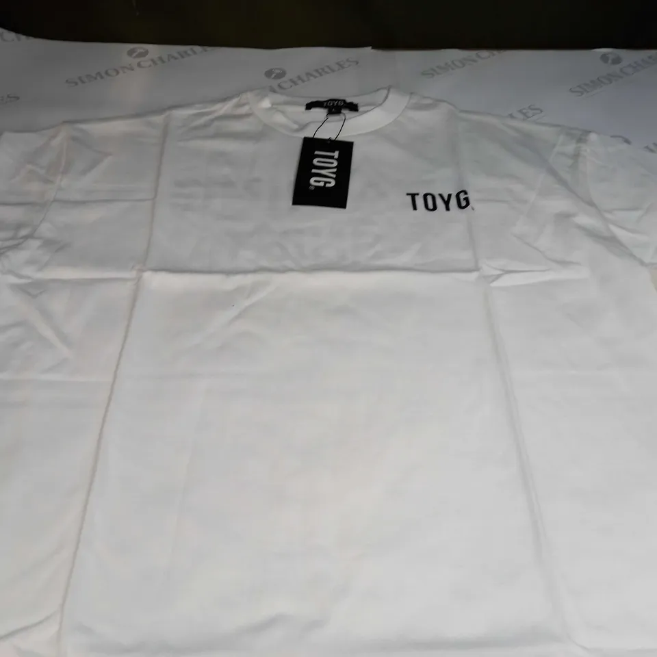 TOYG TRAINING T-SHIRT IN WHITE - LARGE