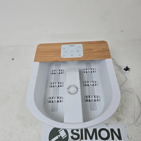 BEURER FOOT SPA MASSAGER WITH WOODEN TOP PANEL