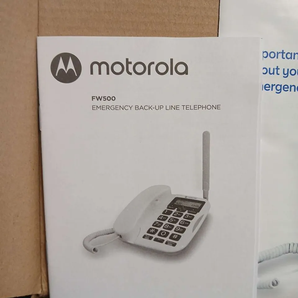 MOTOROLA FW500 EMERGENCY BACK-UP LINE TELEPHONE – BOXED