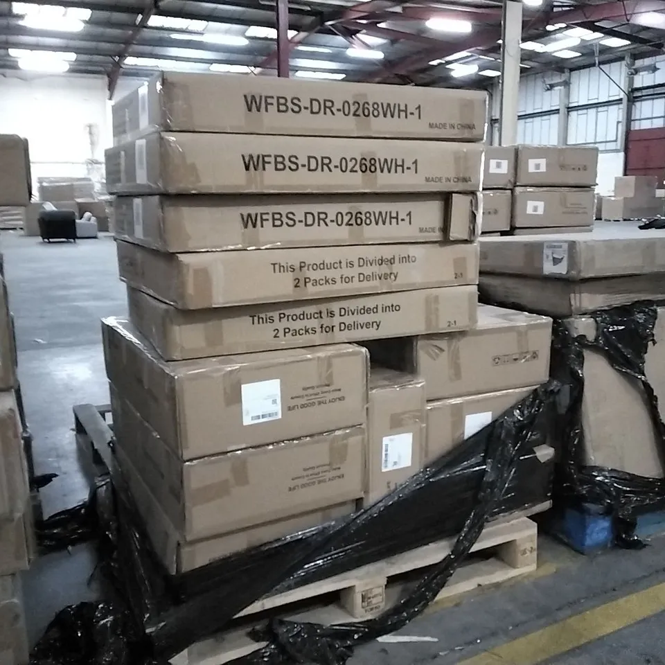 PALLET OF ASSORTED INCOMPLETE DESIGNER FURNITURE PARTS