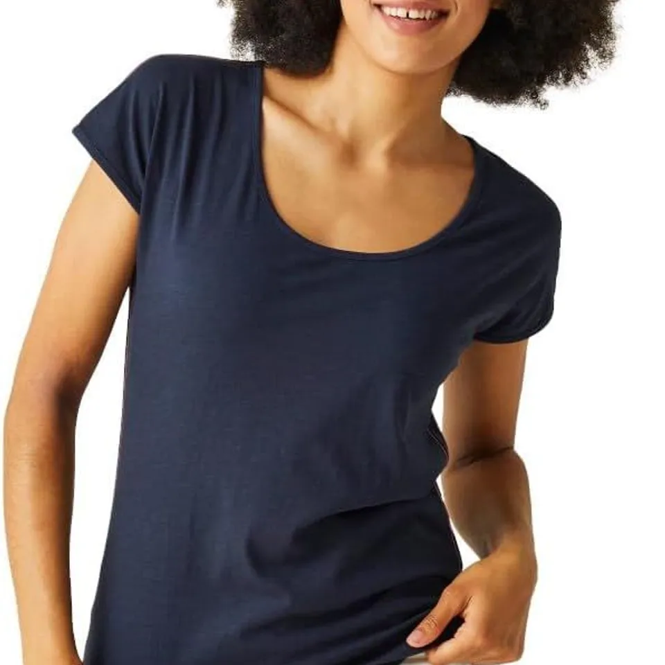 REGATTA WOMEN'S TELISSE T-SHIRT NAVY SIZE 14