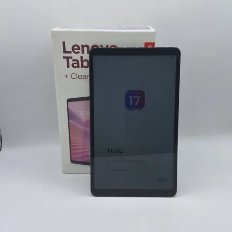 BOXED LENOVO TAB ONE+ CLEAR CASE 64GB IN LUNA GREY - TB3O5FU